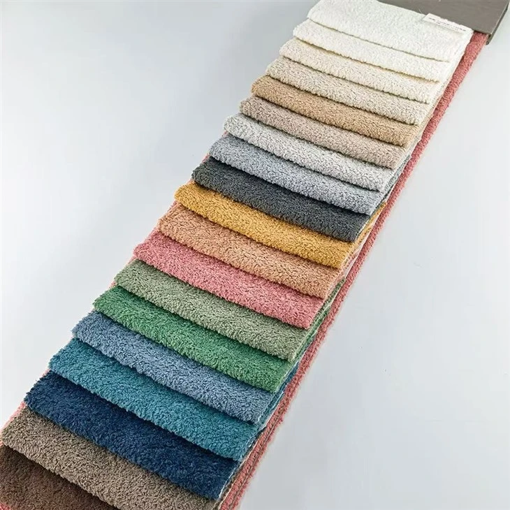 Sherpa Plush Upholstery Fabric factory